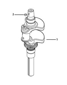 Kohler Cv732-3015 Crankshaft Diagram and Parts List for Z-FORCESZ60 (53FJD-53FJD050)(2015) Cub Cadet Lawn Tractor